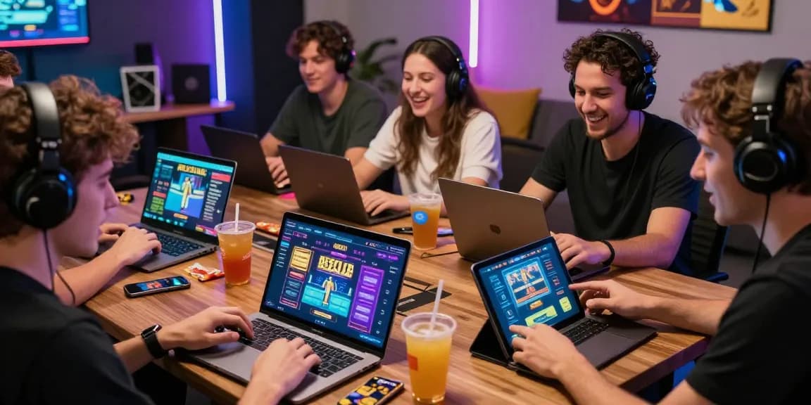 B52Club online gaming experience with diverse players enjoying casino games in a vibrant atmosphere.