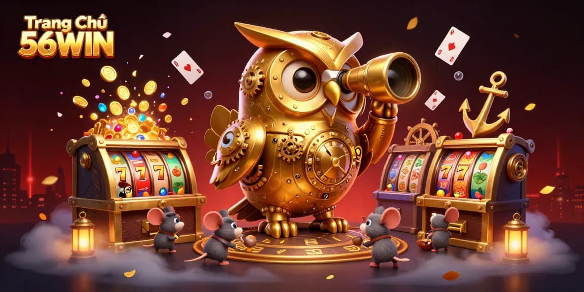 Engage with thrilling gaming experiences at Trang Chủ 56WIN featuring an energetic casino scene filled with excitement.