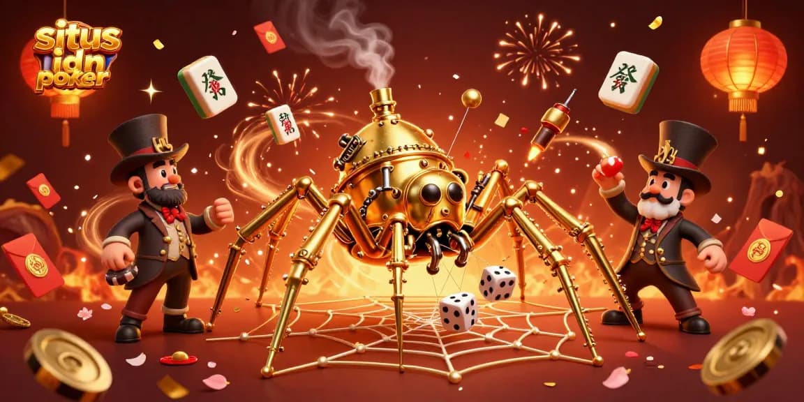 Memenangkan permainan di situs idn poker yang terpercaya dengan suasana kasino yang meriah dan penuh warna.