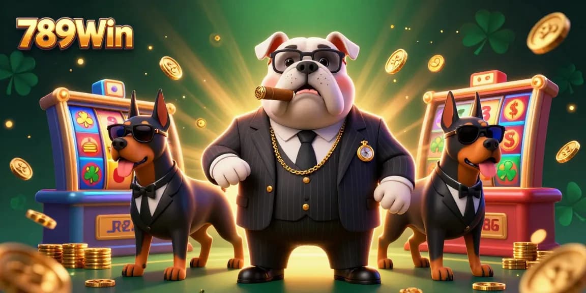 Experience gaming excitement at 789Win with vibrant casino elements and engaging characters.