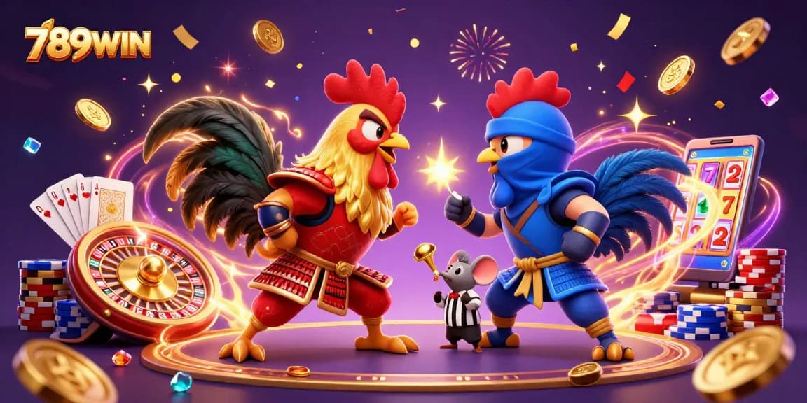 Experience thrilling gaming action with 789WIN's dynamic casino and fighting rooster showdown!