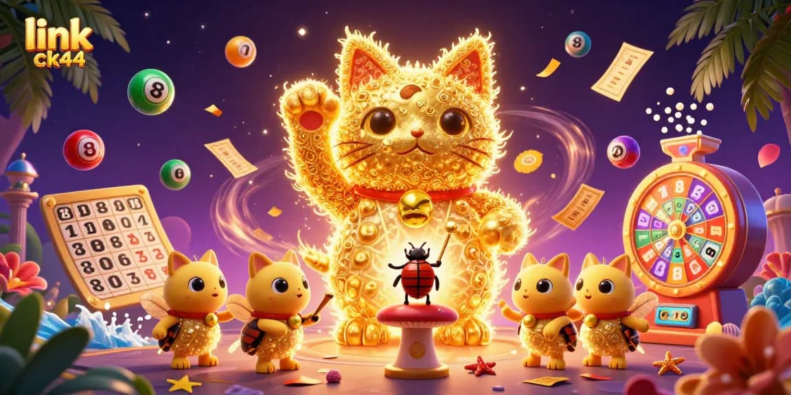 Engage with games at link ck44 featuring dynamic casino-themed illustration and vibrant elements.