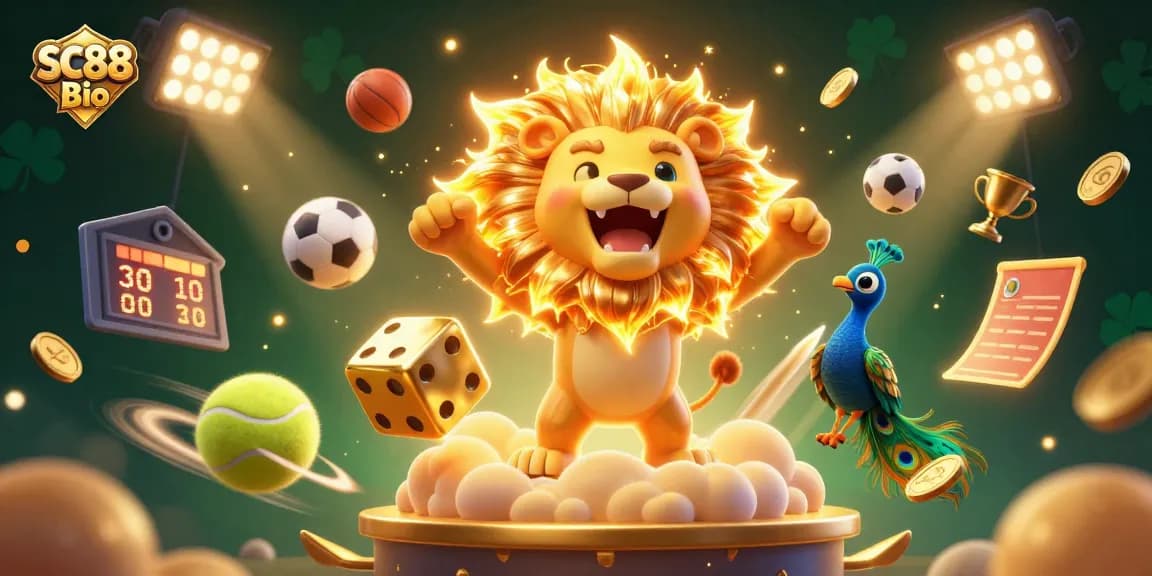 Engage in thrilling action at SC88 Bio with a dynamic 3D sports betting scene filled with excitement.