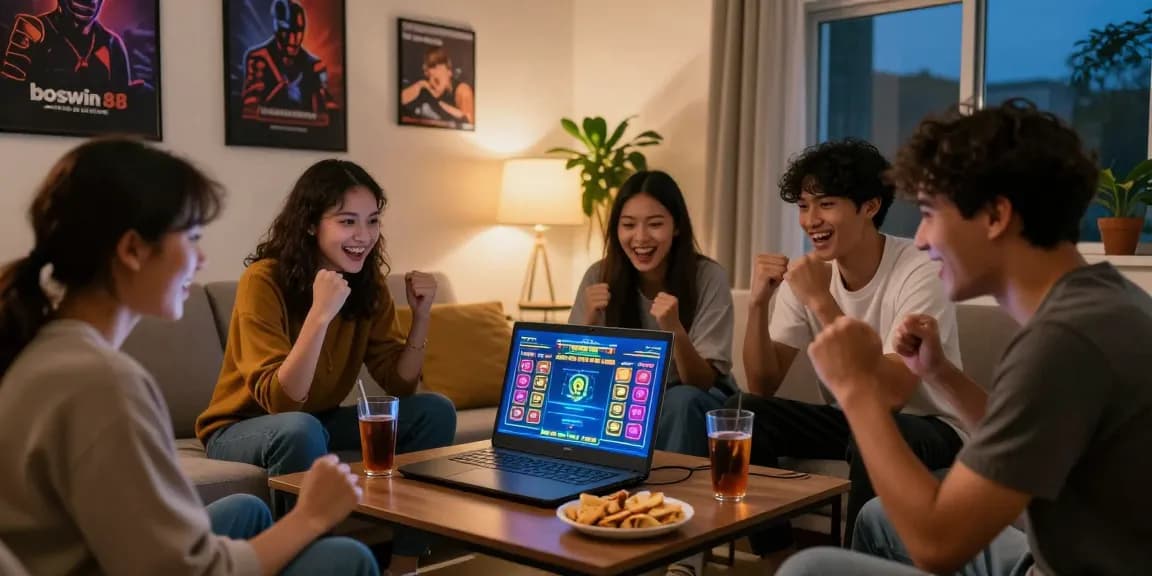 Pengalaman bermain boswin 88 di ruang tamu dengan teman-teman yang bersenang-senang.