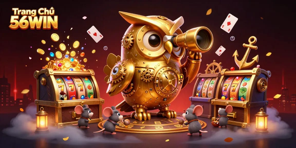 Engage with thrilling gaming experiences at Trang Chủ 56WIN featuring an energetic casino scene filled with excitement.