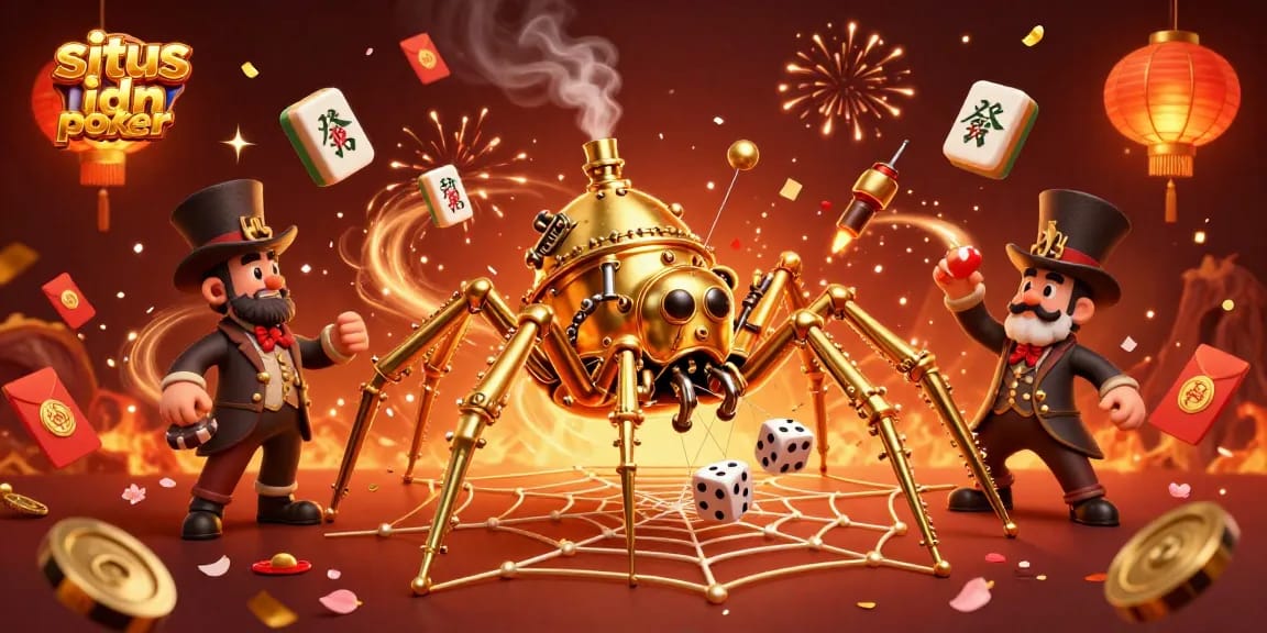 Memenangkan permainan di situs idn poker yang terpercaya dengan suasana kasino yang meriah dan penuh warna.