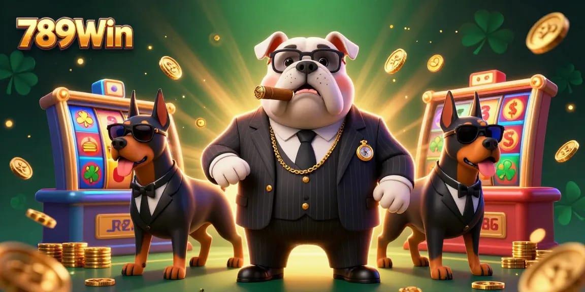 Experience gaming excitement at 789Win with vibrant casino elements and engaging characters.