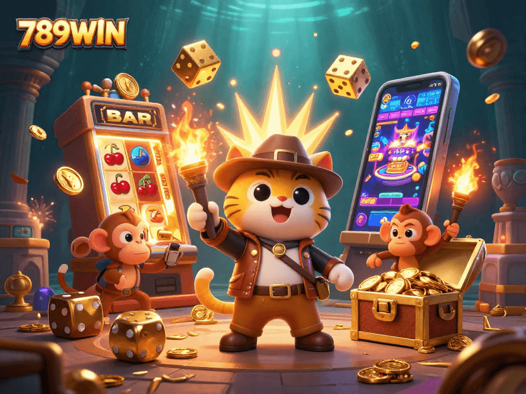 Win big at 789WIN with thrilling adventures in a vibrant, animated casino world!