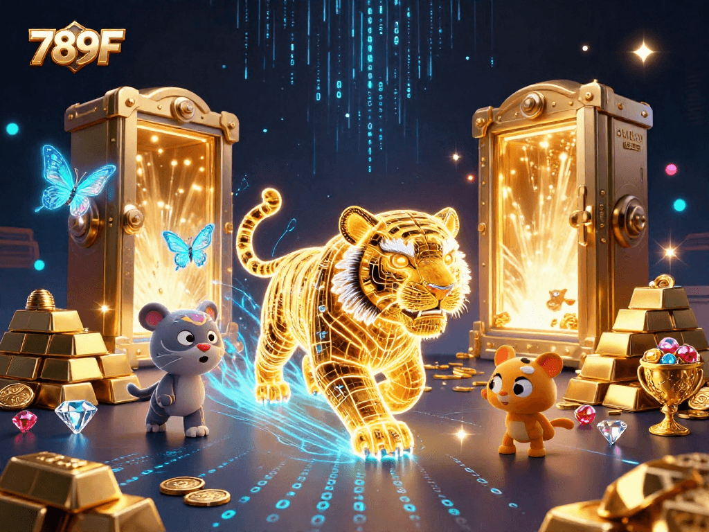 Player experiences the vibrant energy of 789F in a dazzling 3D casino world.