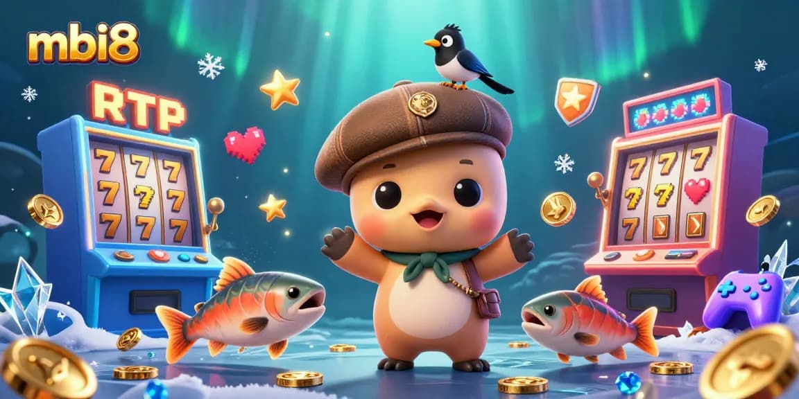 Win big at mbi8 with exciting slot games and vibrant 3D illustrations in a fun casino setting.