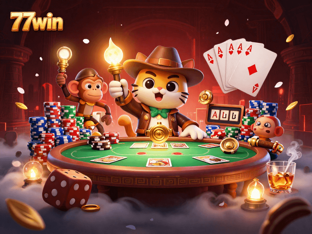 Experience the thrill of winning with 77win's vibrant casino adventure.