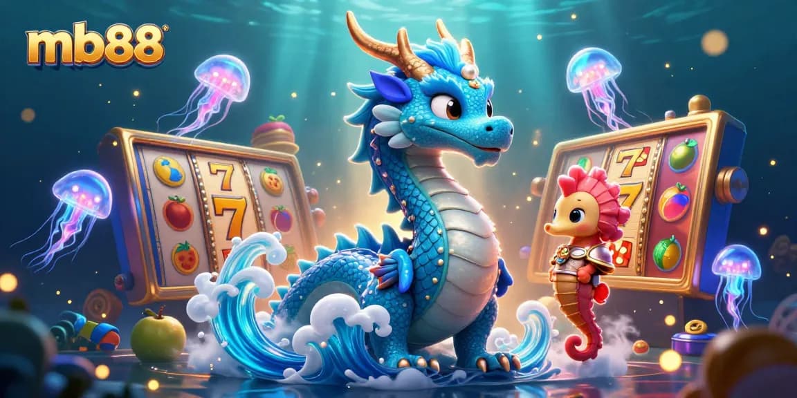Spin the reels at mb88 with a vibrant underwater theme featuring dazzling dragons and neon jellyfish.