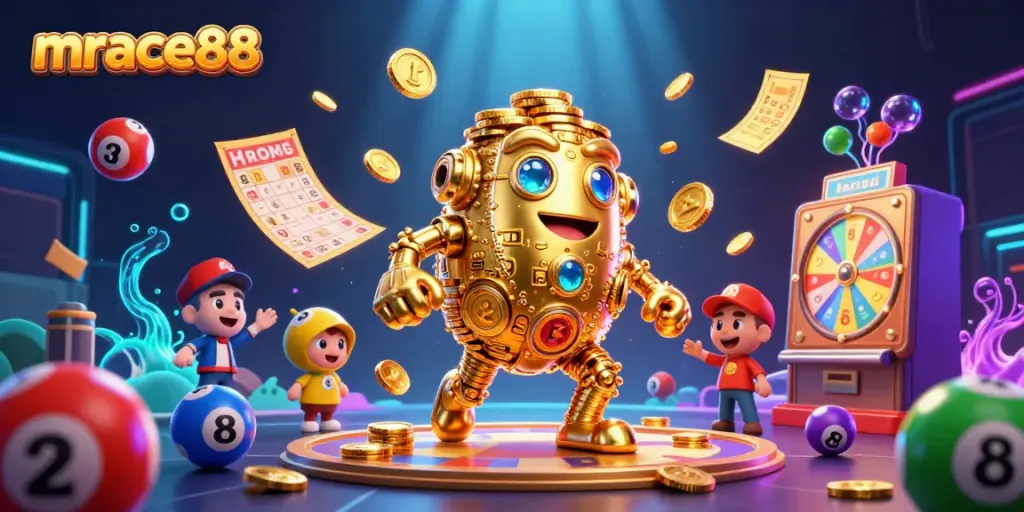 Experience the vibrant gaming action at mrace88 with unique casino elements and a lively atmosphere.