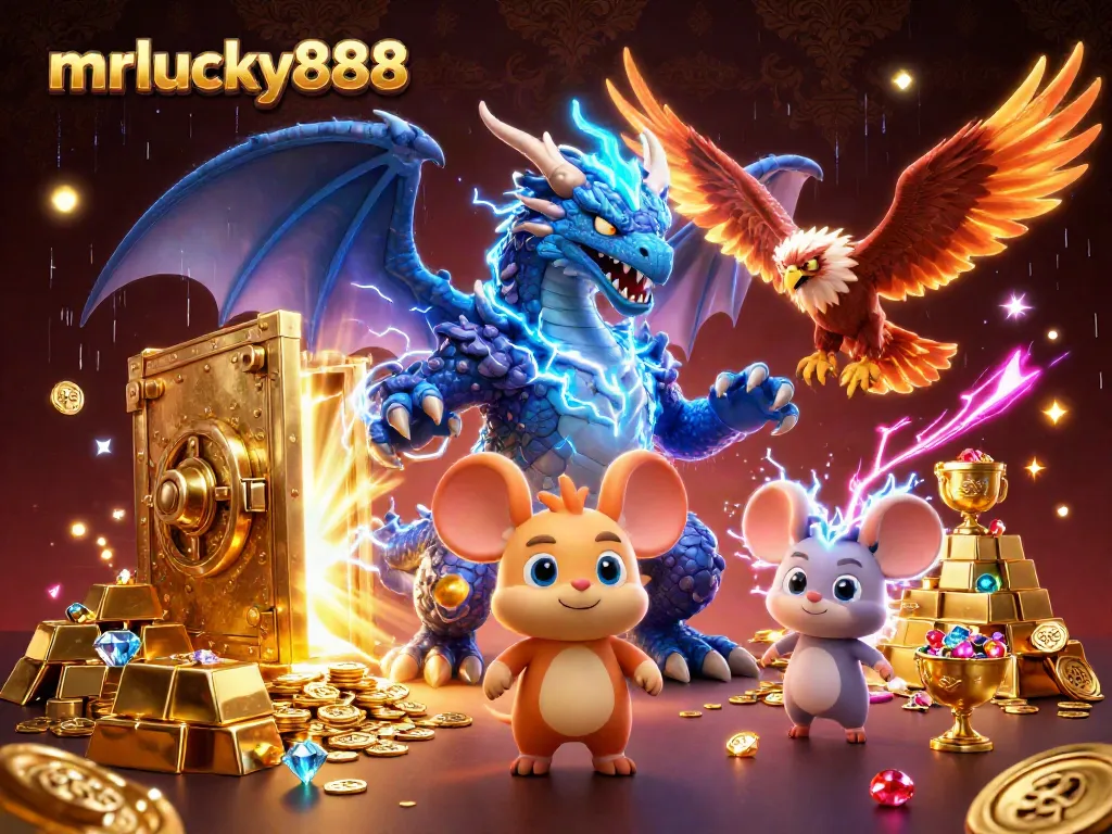 Experience thrilling wins with mrlucky888 as a thunder dragon and golden treasures burst into view.