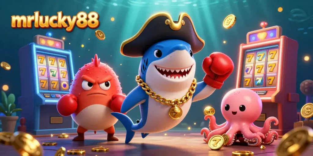 Experience winning thrills with mrlucky88's vibrant casino characters and exciting slot games.