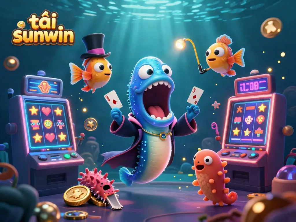 Experience excitement by tải sunwin with thrilling underwater games featuring a gulper eel magician and enchanting visuals.